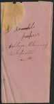 Envelope of letter addressed to Collin McKinney.