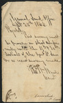 Letter from Thomas Ward to Collin McKinney regarding a survey form.