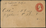 Envelope of letter addressed to Collin McKinney.