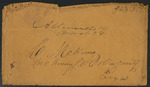 Envelope of letter addressed to Collin McKinney.