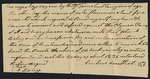 A note from Ambrose [unknown] regarding an agreement for the sale of two enslaved persons Sam and Peter Flemmon to John A. Baley