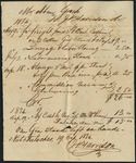 A note containing a receipt to Abner Gooch from J. P. Harrison