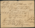 A note containing a receipt to [Abner Good] from J. P. Harrison