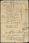 A note containing a receipt to Collin McKinney from A. Black