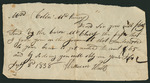 Note from William Watts to Collin McKinney for paper he had loaned Collin