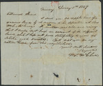 Letter to Collin McKinney about land trade in Grand Prairie