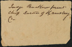 A scrap of paper from the McKinney and Milam Family papers