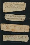 A collection of notes containing receipts