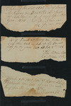 A collection of notes containing tax receipts