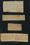 A collection of notes containing tax receipts