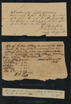 A collection of notes containing tax receipts