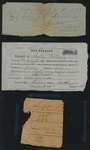 A collection of notes containing tax receipts