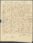 Letter from Collin McKinney to Jefferson Milam on citizen land rights