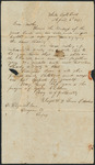 Letter from Laura Leek Milam Mathews to Eliza Milam informing her that they are fine and in good health.