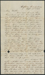 Letter from Laura Leek Milam Mathews to Eliza Milam informing her that they are fine and in good health.