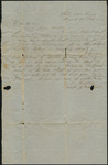 Letter to C. M. Milam from Joseph J. [Milam] Informing him of the Fathers ill health.