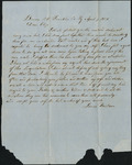 Letter from James Milam to Eliza Milam about a document.