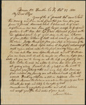 Letter from James Milam to Eliza Milam on legal claims.