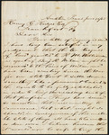 Letter from James Milam to Henry Hodges concerning the eleven leagues claim