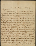 Letter from G. R. Freeman to John Lynne on the estate of Benjamin Milam