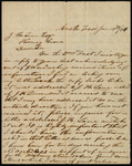 Letter from G. R. Freeman to John Lynne on the estate of Benjamin Milam