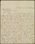 Letter from G. R. Freeman to John Lynne on the estate of Benjamin Milam