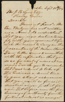 Letter from G. R. Freeman to John Lynne on the estate of Benjamin Milam