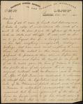 Letter from H. C. Hodges to John Lynne on client fees regarding the Benjamin Milam estate case