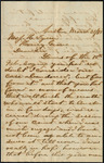 Letter from G. R. Freeman to John Lynne on the estate of Benjamin Milam