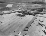 Aerial view of Amon Carter Field at the Greater Fort Worth International Airport during dedication ceremonies