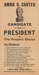 Amon G. Carter, candidate for President