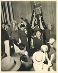 President Harry Truman and family at a public event