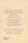 Program for dedication of the Greater Fort Worth International Airport