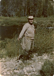 Color photographs of Amon G. Carter, Jr. on a fishing trip