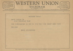 Telegram from Dick Silberberg to Amon G. Carter, Jr. by Dick Silberberg