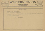 Telegram from D. A. Greenwell to Amon G. Carter, Jr. by D. A. Greenwell