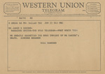 Telegram from Bill Barnard to James R. Record by Bill Barnard