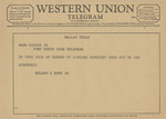 Telegram from Roland S. Bond, Jr. to Amon G. Carter, Jr. by Roland S. Bond Jr.