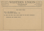 Telegram from Catherine and George Smith to Ruth Carter Johnson by Catherine Smith and George Smith