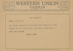 Telegram from John E. King to Amon G. Carter, Jr. by John E. King