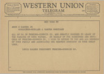 Telegram from Louis Calder to Amon G. Carter, Jr. by Louis Calder