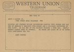 Telegram from Kent Cooper to Amon G. Carter, Jr. by Kent Cooper