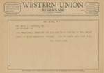 Telegram from The Newhouses to Amon G. Carter, Jr.