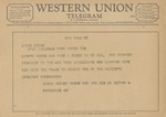 Telegram from James Wright Brown, Bob, and Jim Brown, Jr. to James North by James Wright Brown, Jim Brown Jr., and Bob Brown