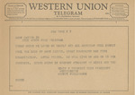 Telegram from Edwin S. Friendly to Amon G. Carter, Jr. by Edwin S. Friendly