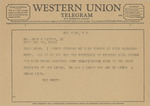 Telegram from Rex Smith to Amon G. Carter, Jr. by Rex Smith