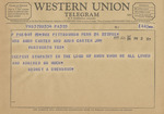 Telegram from Sidney A. Swensrud to Minnie Meacham Carter and Amon G. Carter, Jr.