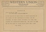 Telegram from Carl Estes to Amon G. Carter, Jr. by Carl Estes