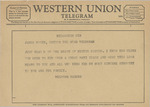 Telegram from Milford Marcus to James North