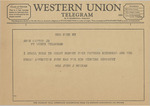 Telegram from Mrs. John J. McGraw to Amon G. Carter, Jr. by John J. (Mrs.) McGraw